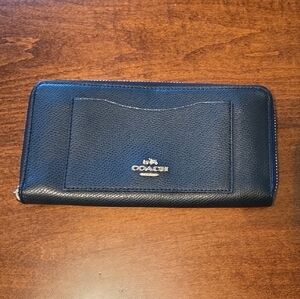 Coach Midnight Blue Leather Wallet